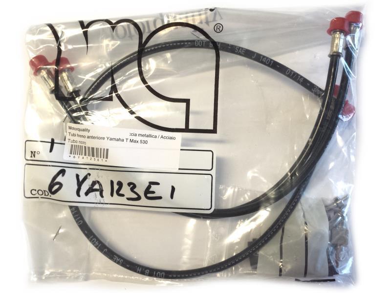 Motorquality Tubi freno anteriore Yamaha T Max 530 Tubo nero - tubi freno