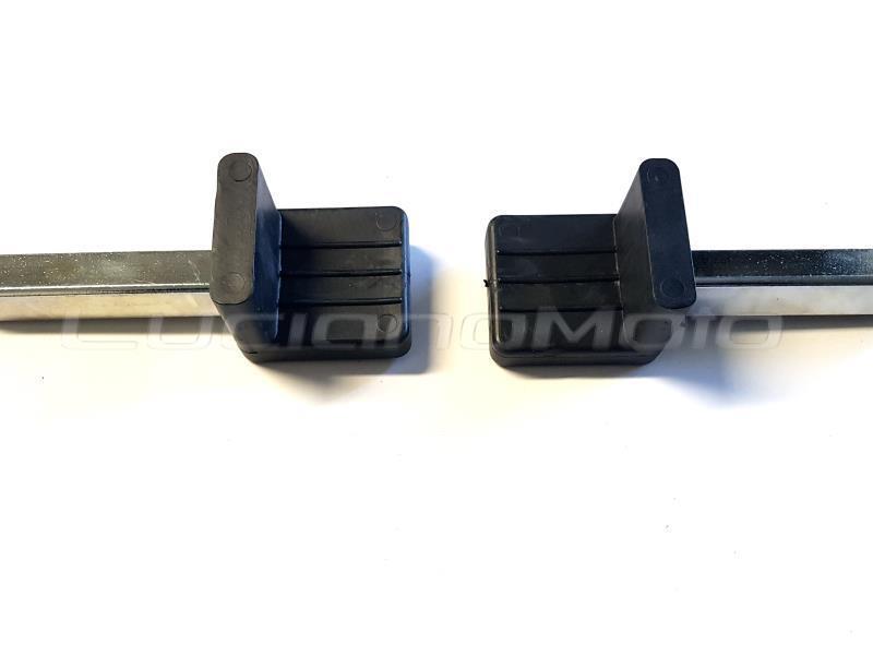 Bastef Coppia supporti per cavalletto posteriore Piatti basculanti / Nero - cavalletti moto