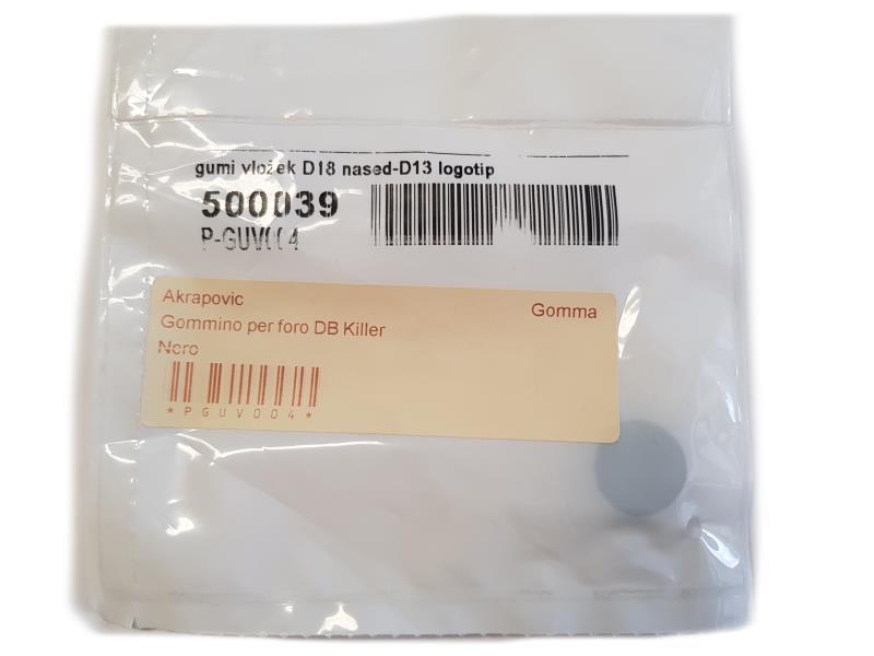 Akrapovic Gommino per foro DB Killer Nero - ricambi silenziatori