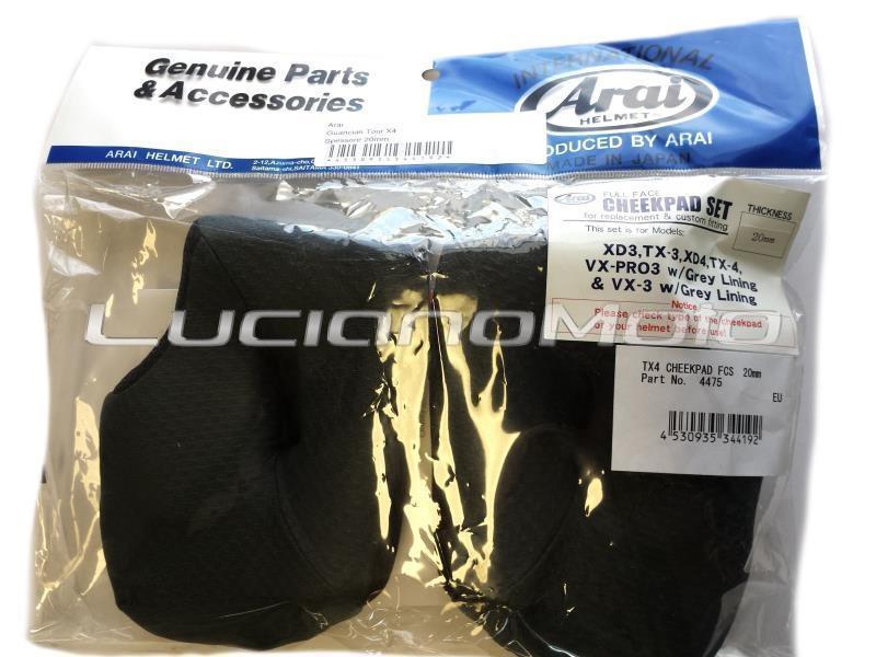 Arai Guanciali casco Arai Tour X4 Spessore 30mm - ricambi