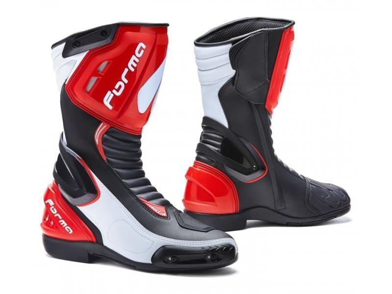 Forma Freccia stivali moto strada sportivi Nero / Bianco / Rosso - stivali