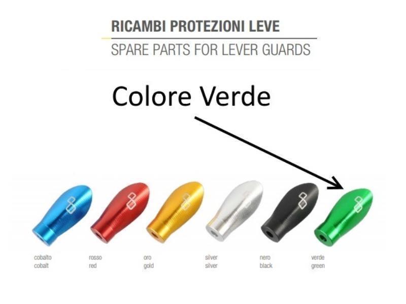 Lightech ISS001 Puntale protezione leva freno Verde - leve freno e frizione