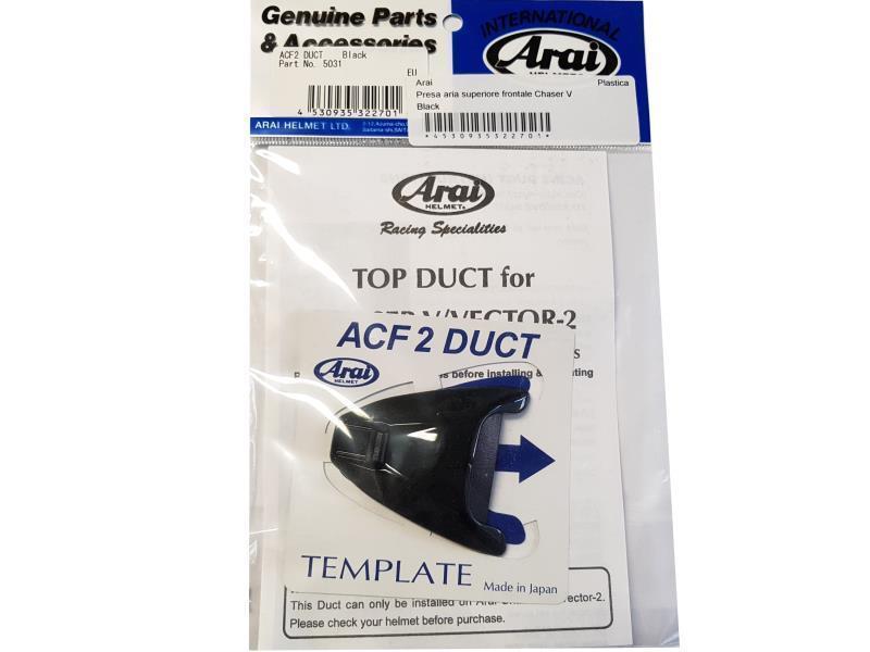 Arai Presa aria superiore frontale Chaser V Black - ricambi