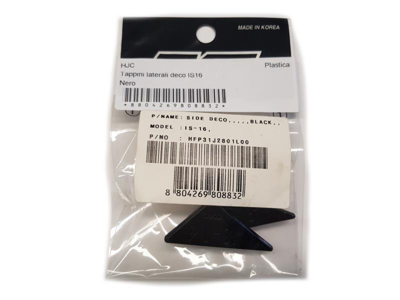 HJC Tappini laterali deco IS16 Nero - ricambi