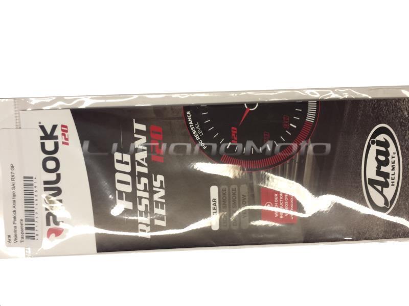 Arai Pinlock Arai tipo SAI RX7 GP / Chaser V / Quantum Trasparente - visiere