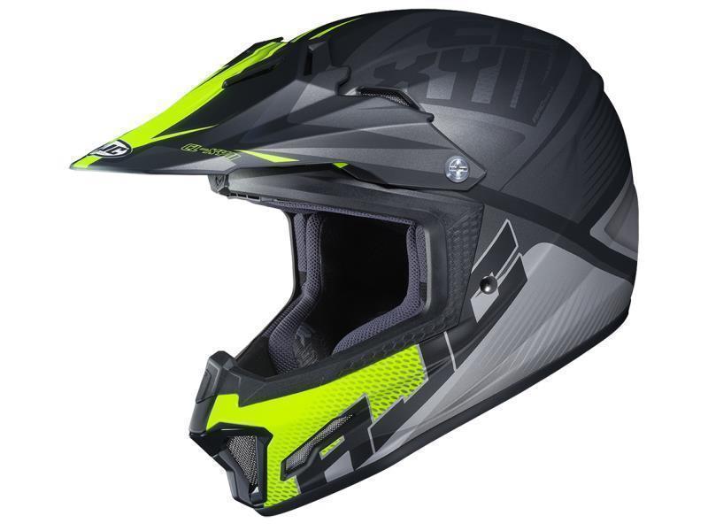 HJC CLXY II casco cross da bambino Ellusion MC5SF Nero / Giallo fluo - caschi cross