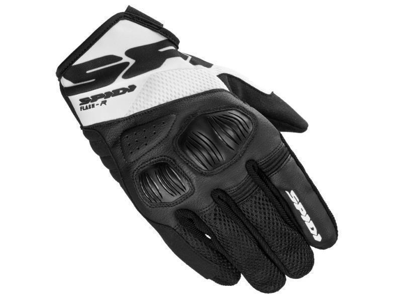 Spidi Flash R Evo guanti moto Nero / Bianco - guanti in tessuto