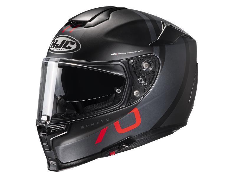 Caschi integrali HJC RPHA 70 casco moto Paika MC1SF Nero opaco / Grigio