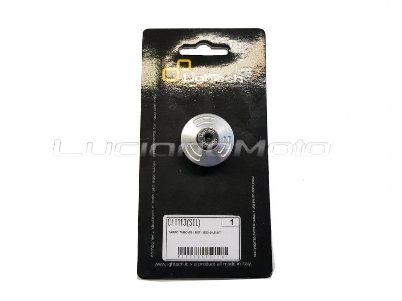 Lightech Tappo foro telaio Diam.31 est / 23-24,5 int Silver - viteria