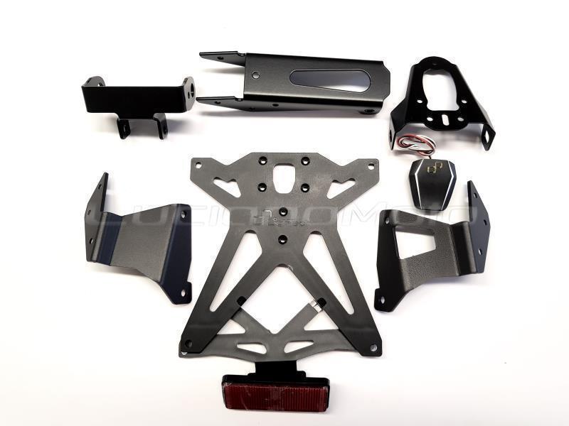 Lightech SU113 porta targa Suzuki GSX R 1000 17 / 20 regolabile Nero - porta targa