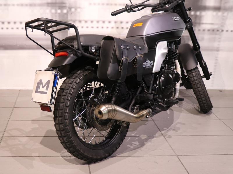 Portapacchi Posteriore Per Brixton Scramber 150i/Saxby 250 | Staffa Bagagli Allargata | Guida Per Baule Moto