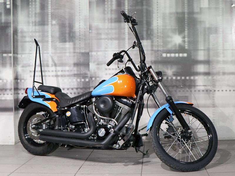 Harley Davidson Softail Night Train 1450 Blu/Arancione usata - moto custom
