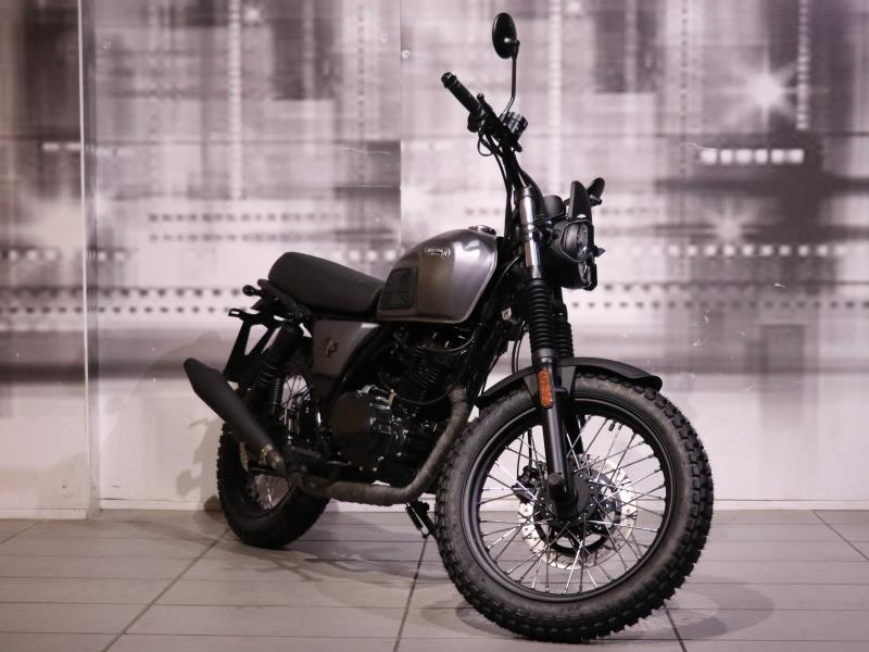 Brixton Felsberg 125 ABS Timberwolf Gray Matt aziendale - moto scrambler