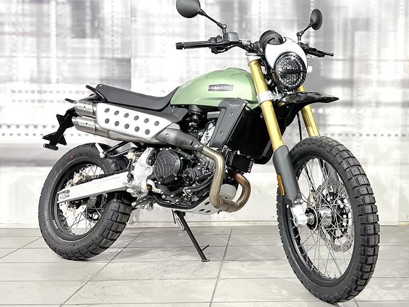 Fantic Motor Caballero Rally 500 Verde nuova - moto scrambler