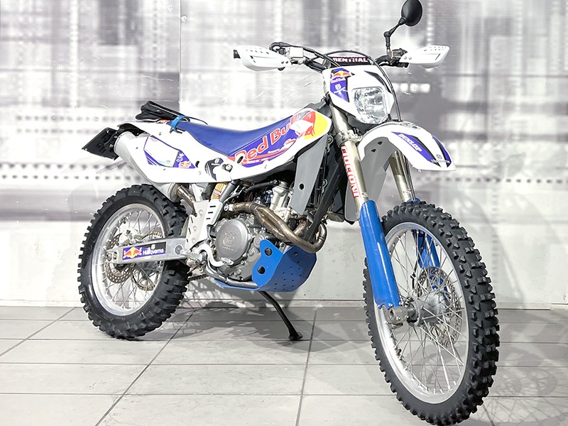 Husqvarna TE 250 Bianco/Blu usata - moto enduro racing
