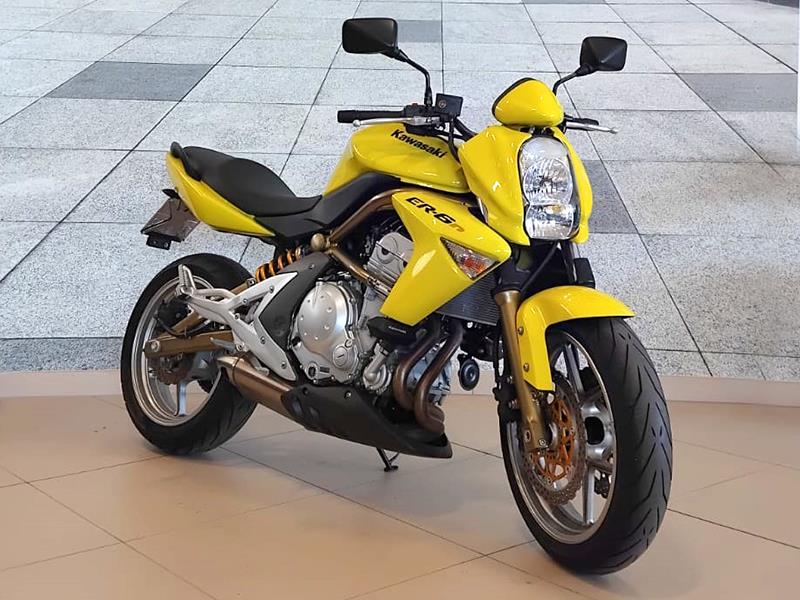 Kawasaki ER-6n Giallo usata - moto naked