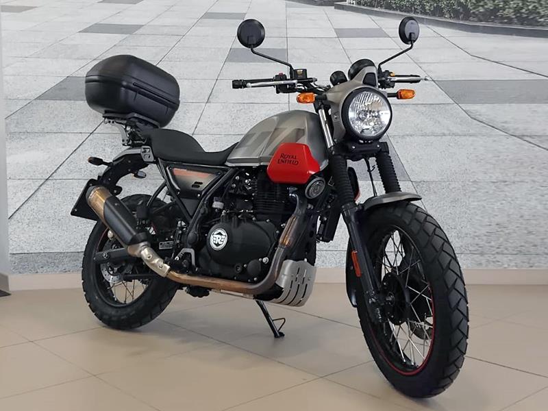 Royal Enfield Scram 411 Grigio/Rosso usata - moto scrambler